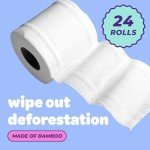 Eco-Friendly Bamboo Toilet Paper – 24 Rolls