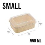 Eco Wheat Plastic Food Storage Containers Set