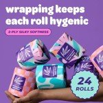 Eco-Friendly Bamboo Toilet Paper – 24 Rolls