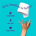 Eco-Friendly Bamboo Toilet Paper – 24 Rolls