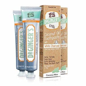 Coconut Oil Toothpaste with Charcoal, Coconut Mint