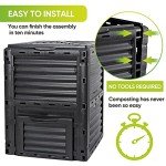 JupiterForce 80 Gallon Eco-Friendly Compost Bin