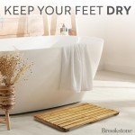 Bamboo Bath Mat - Eco Friendly Boho Decor