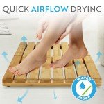 Bamboo Bath Mat - Eco Friendly Boho Decor