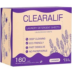 Eco-Friendly Lavender Laundry Detergent Sheets - 80 Loads