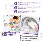Eco-Friendly Lavender Laundry Detergent Sheets - 80 Loads