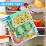 10-Pack Silicone Reusable Leak-Proof Storage Bags