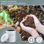 Kitchen Countertop Compost Bin with Extra Filters