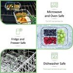 EcoPreps Bamboo-Lid Glass Bento Box Set