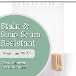 Eco-Friendly Water-Resistant Shower Curtain Liner