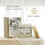 Eco-Friendly Lavender Lemon Soy Candle Gift