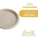 Compostable Bamboo Paper Plates - 50 Pack
