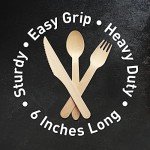 Eco-Friendly Disposable Wooden Cutlery Set - 300 Count