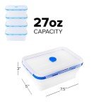 Eco-Friendly Collapsible Silicone Food Storage Set 4