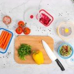 Eco-Friendly Collapsible Silicone Food Storage Set 4