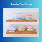 Eco-Friendly Collapsible Silicone Food Storage Set 4