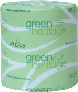 Eco-Friendly Green Heritage 2-Ply Toilet Paper, 400 Sheets