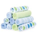 Eco-Friendly Soft Terry Washcloths for Babies, 10 Pack