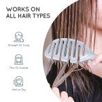 Eco-Friendly Vented Detangling Hair Brush - Blue