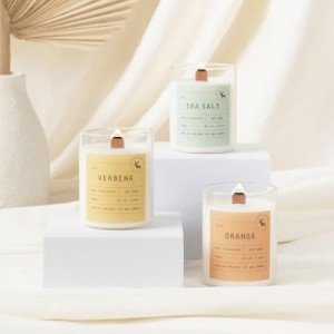 Eco-Friendly Scented Candle Gift Set - 3 Pack
