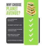 5-Pack Eco-Friendly Glass Containers with Bamboo Lids