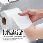 Eco-Friendly Tree-Free 2-Ply Toilet Paper, 4 Rolls