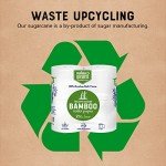 Eco-Friendly Tree-Free 2-Ply Toilet Paper, 4 Rolls