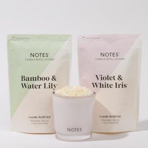 Eco-Friendly Floral Candle Starter Kit – Refillable Set