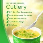 Eco-Friendly Compostable Cutlery Set - 380 Pieces