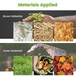 BPA-Free Compost Bin, 300L, Easy Setup