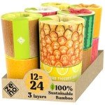 Organic Bamboo Toilet Paper - 12 Jumbo Rolls