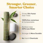 Organic Bamboo Toilet Paper - 12 Jumbo Rolls