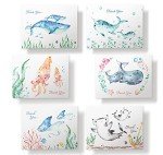 Ocean-Themed Eco-Friendly Baby Shower Thank You Cards
