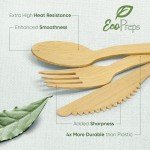 Compostable Bamboo Cutlery Set – 250 Pieces
