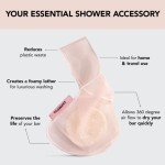 Eco-Friendly Recycled Soap Saver Bag - Blush