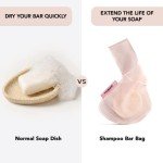 Eco-Friendly Recycled Soap Saver Bag - Blush