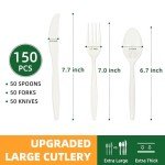 Compostable Cutlery Set - 150 Eco-Friendly Utensils