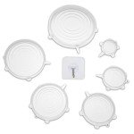 6-Pack Reusable Silicone Stretch Lids for Food