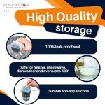 6-Pack Reusable Silicone Stretch Lids for Food