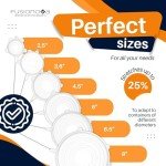6-Pack Reusable Silicone Stretch Lids for Food