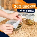 6-Pack Reusable Silicone Stretch Lids for Food