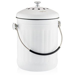 Eco-Friendly Kitchen Compost Bin with Dual Filters