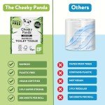 The Cheeky Panda Bamboo Toilet Paper - 4 Rolls