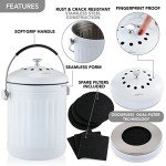 Eco-Friendly Kitchen Compost Bin with Dual Filters