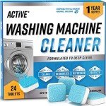 Eco-Friendly Washing Machine Cleaner Tablets - 24 Pack