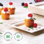 Eco-Friendly 6-Inch Compostable Paper Plates (50-Pack)