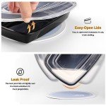 Eco-Friendly Meal Prep Containers - 50 Pack, 32oz