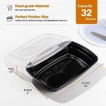 Eco-Friendly Meal Prep Containers - 50 Pack, 32oz