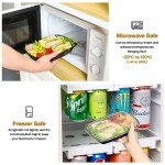 Eco-Friendly Meal Prep Containers - 50 Pack, 32oz