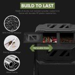 Eco-Friendly 43 Gallon Dual Chamber Compost Tumbler